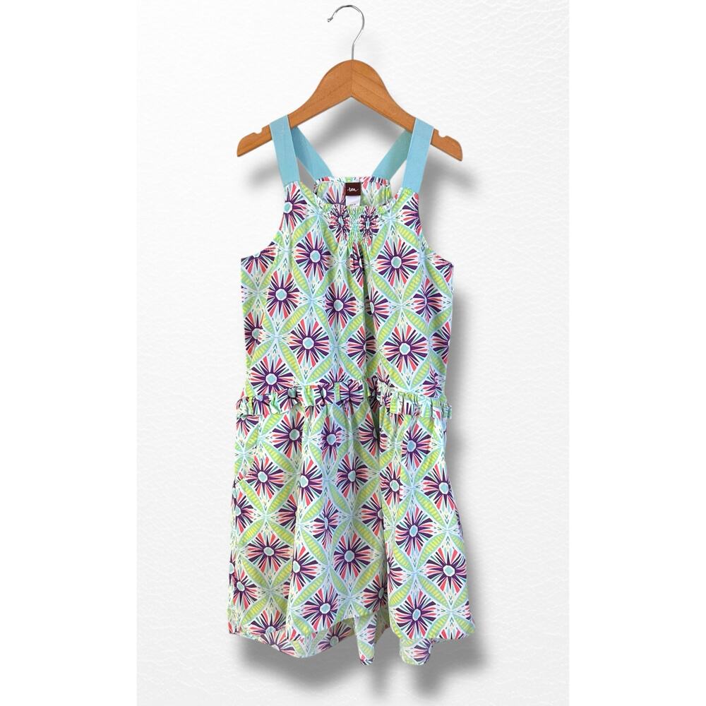 Tea Collection Smocked Poplin Dress, Size 10